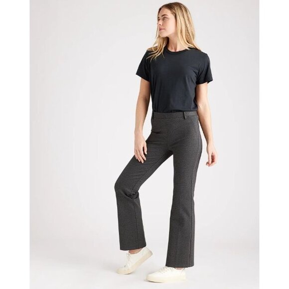 New Quince Ultra-Stretch Ponte Bootcut Pant Petite Charcoal M - Picture 6 of 6